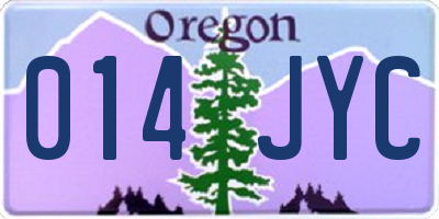 OR license plate 014JYC