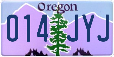 OR license plate 014JYJ