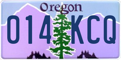 OR license plate 014KCQ