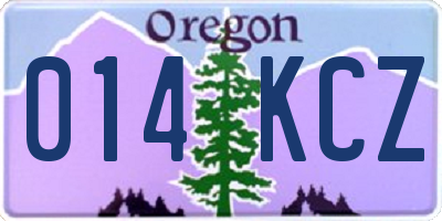 OR license plate 014KCZ