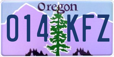 OR license plate 014KFZ
