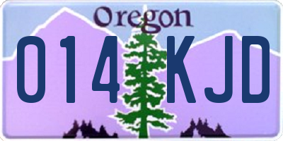 OR license plate 014KJD