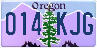 OR license plate 014KJG