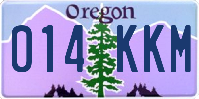 OR license plate 014KKM