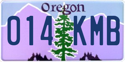 OR license plate 014KMB