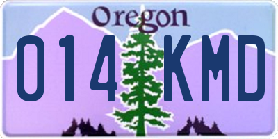 OR license plate 014KMD