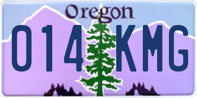 OR license plate 014KMG
