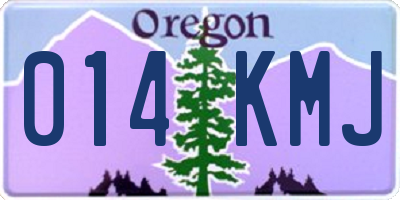 OR license plate 014KMJ