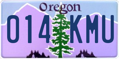 OR license plate 014KMU
