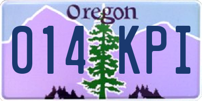 OR license plate 014KPI
