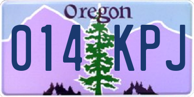 OR license plate 014KPJ