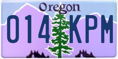 OR license plate 014KPM
