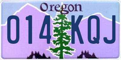 OR license plate 014KQJ