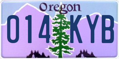 OR license plate 014KYB