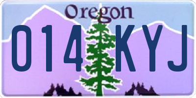 OR license plate 014KYJ