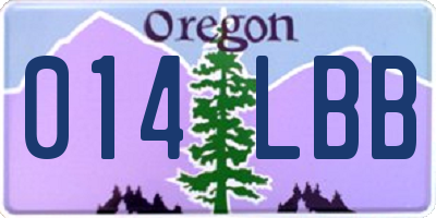 OR license plate 014LBB
