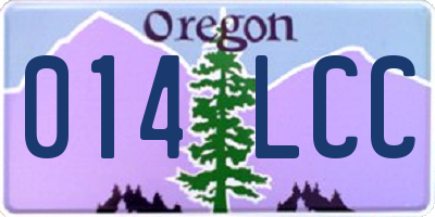 OR license plate 014LCC