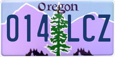 OR license plate 014LCZ