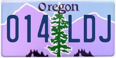 OR license plate 014LDJ