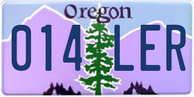 OR license plate 014LER