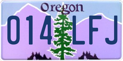 OR license plate 014LFJ