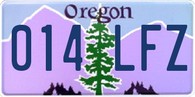 OR license plate 014LFZ