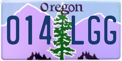 OR license plate 014LGG