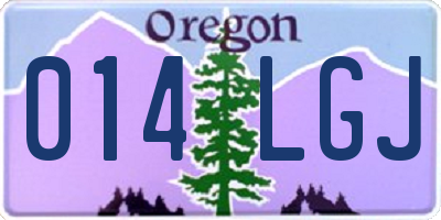 OR license plate 014LGJ