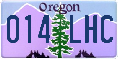 OR license plate 014LHC