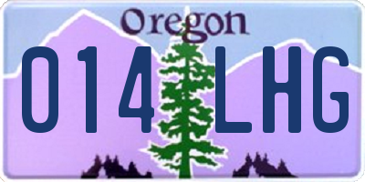 OR license plate 014LHG