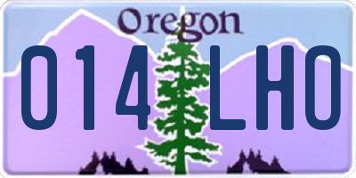 OR license plate 014LHO