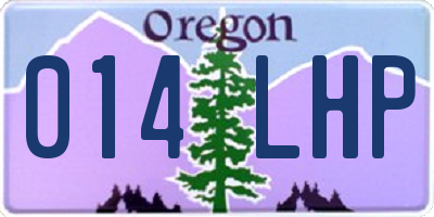 OR license plate 014LHP