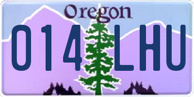 OR license plate 014LHU