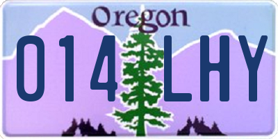 OR license plate 014LHY