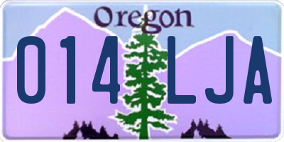 OR license plate 014LJA