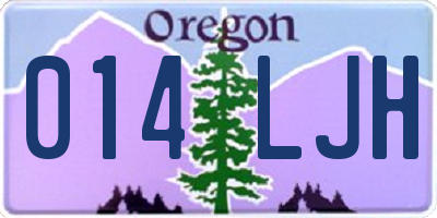OR license plate 014LJH