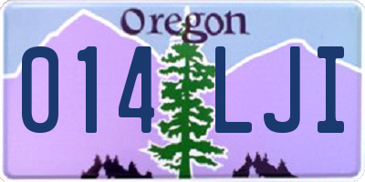 OR license plate 014LJI