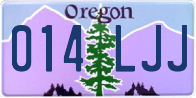 OR license plate 014LJJ