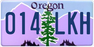 OR license plate 014LKH