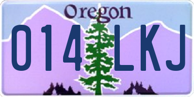 OR license plate 014LKJ
