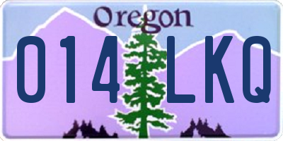 OR license plate 014LKQ