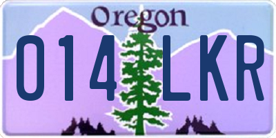OR license plate 014LKR