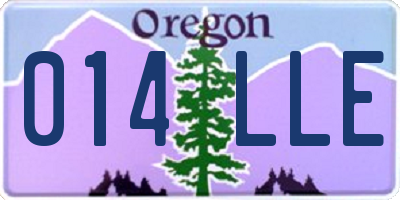 OR license plate 014LLE
