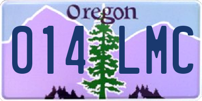 OR license plate 014LMC