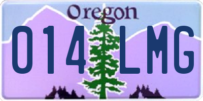 OR license plate 014LMG