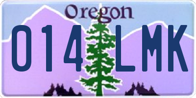 OR license plate 014LMK