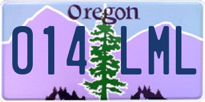 OR license plate 014LML