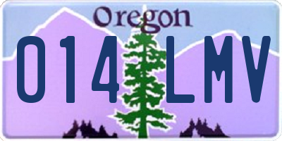 OR license plate 014LMV