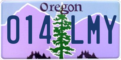 OR license plate 014LMY
