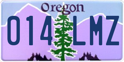 OR license plate 014LMZ